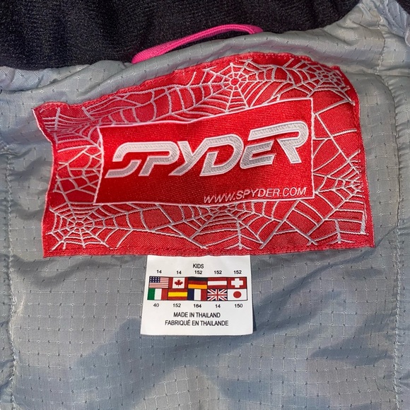 Preowned pink Spyder children’s 14 ski jacket - Picture 3 of 3